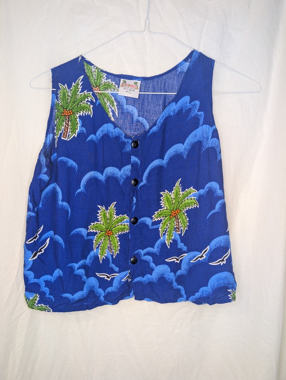 Vintage tropical button up